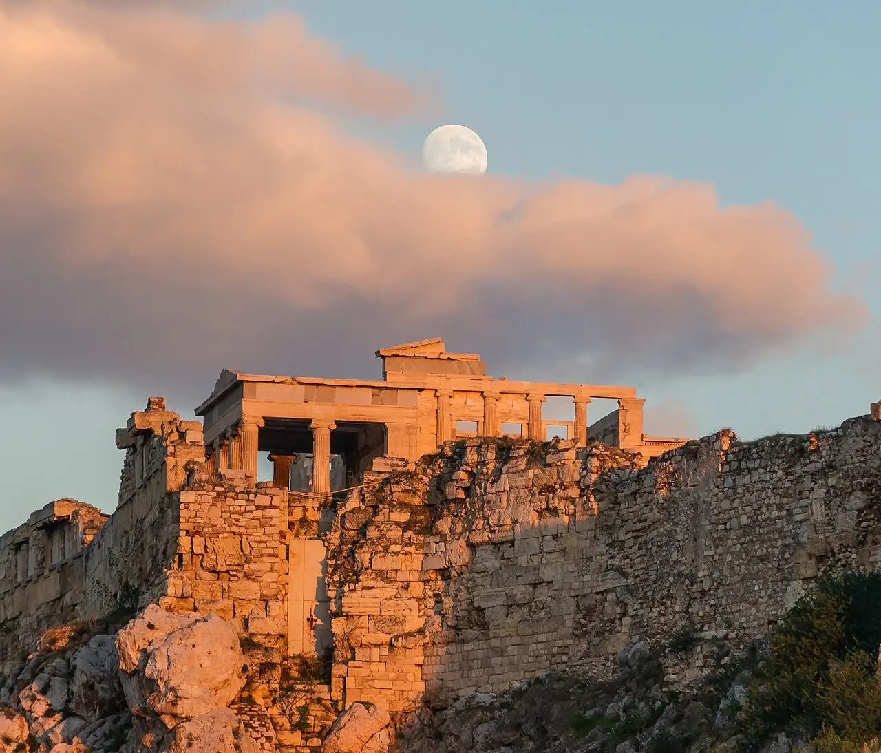 The Acropolis at sunset