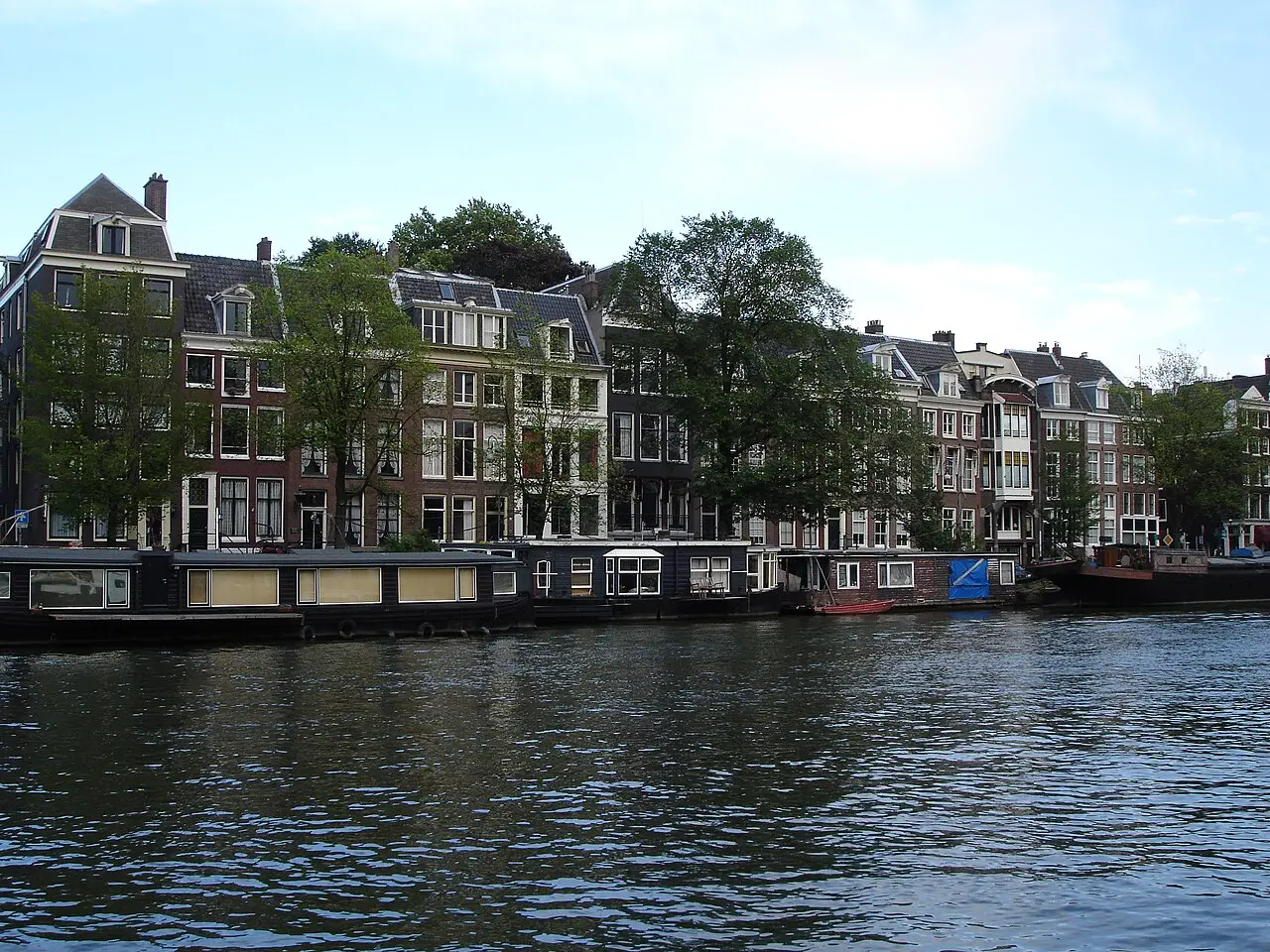 Canal houses along an Amsterdam canal