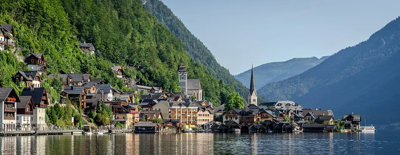 Hallstatt beneath the mountains