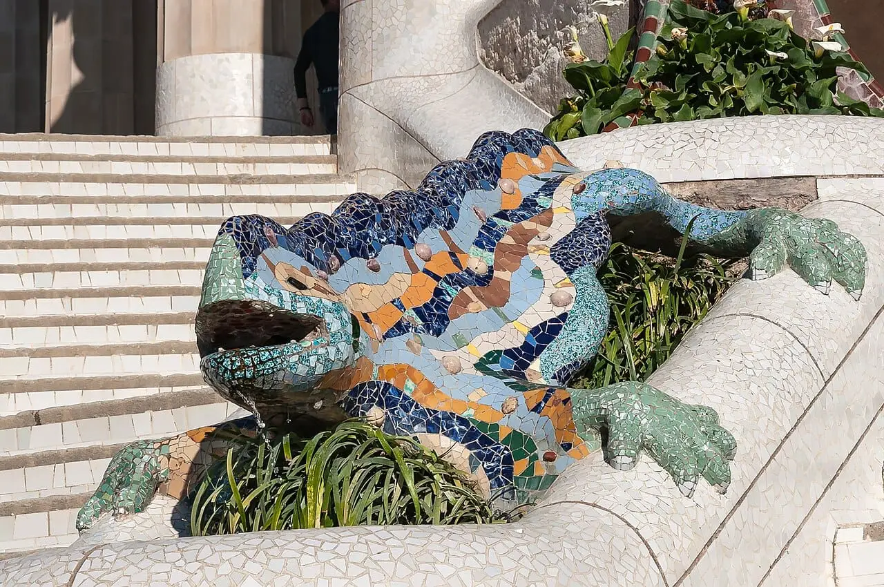 The mosaic dragon at Park Güell