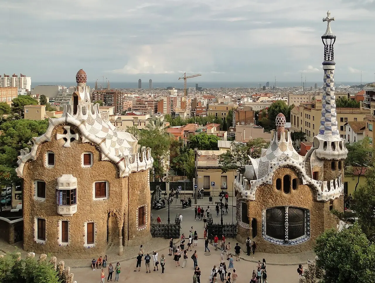 The gatehouses of Park Güell