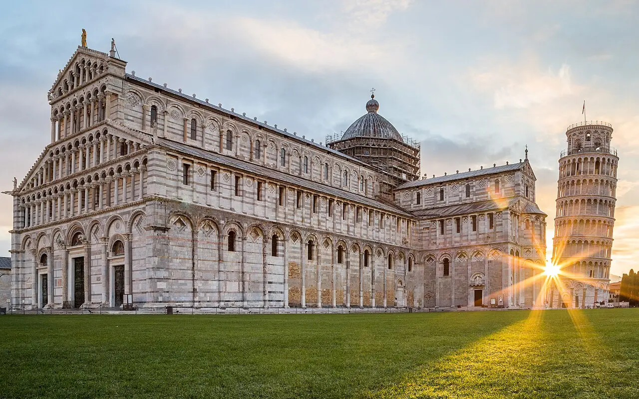 Pisa Cathedral at sunset