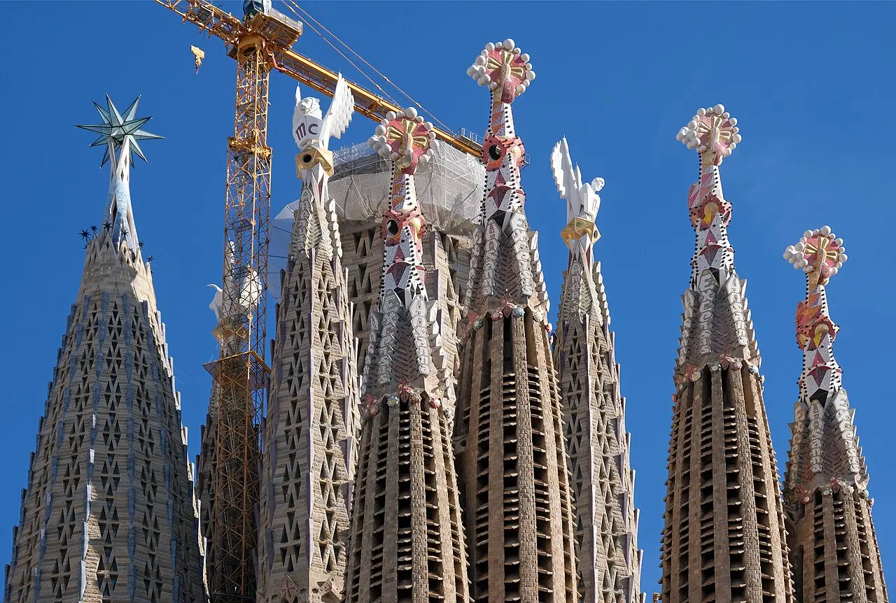 The towers of the Sagrada Família