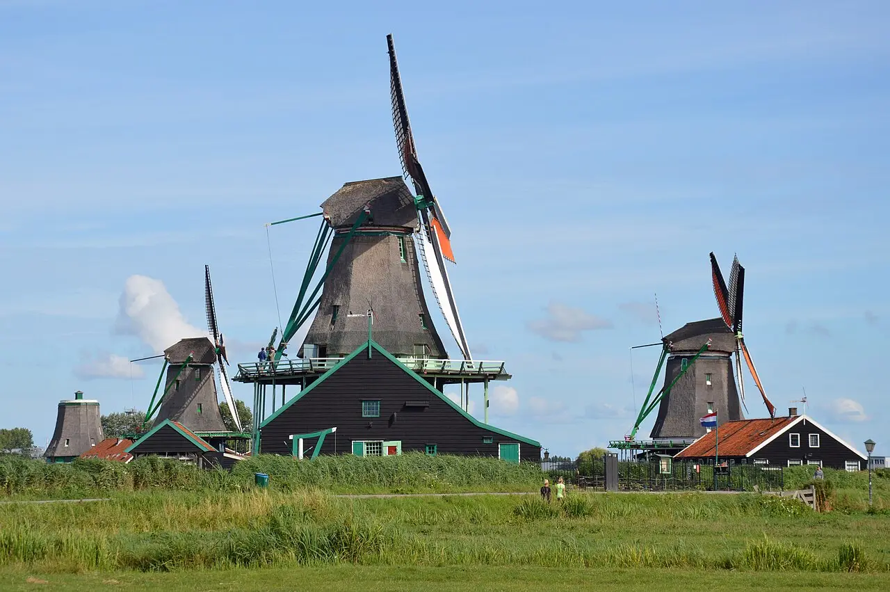 A windmill at Zaanse Schans