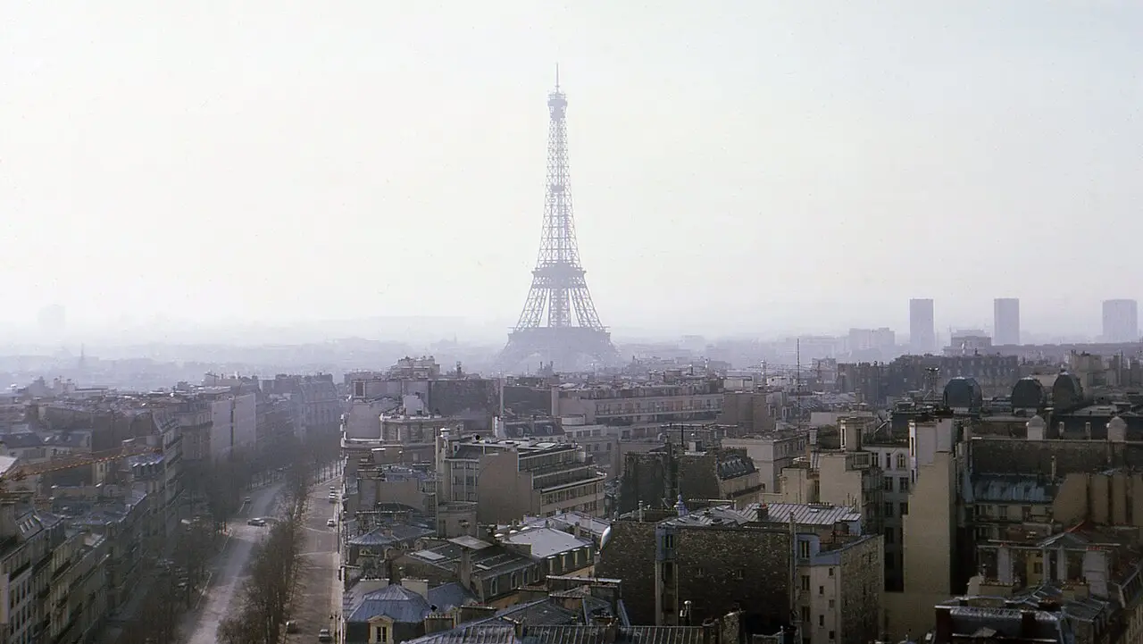 The Eiffel Tower seen from the Arc de Triomphe