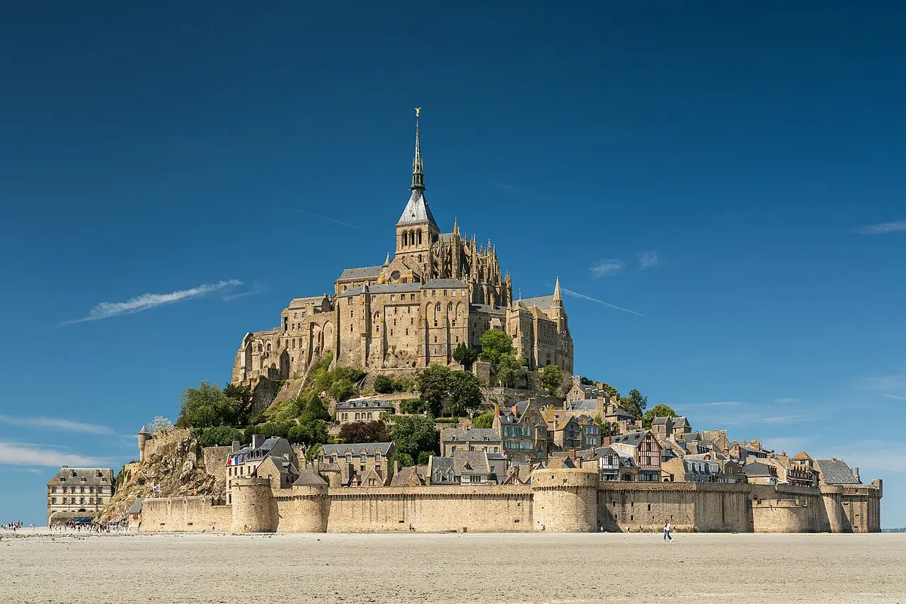 Mont-Saint-Michel from the causeway