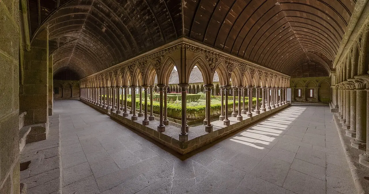 The cloister of the abbey