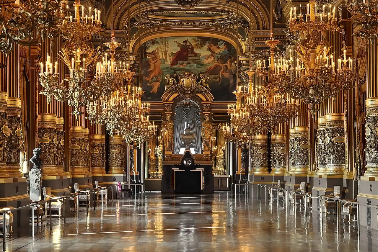 The gilded Grand Foyer
