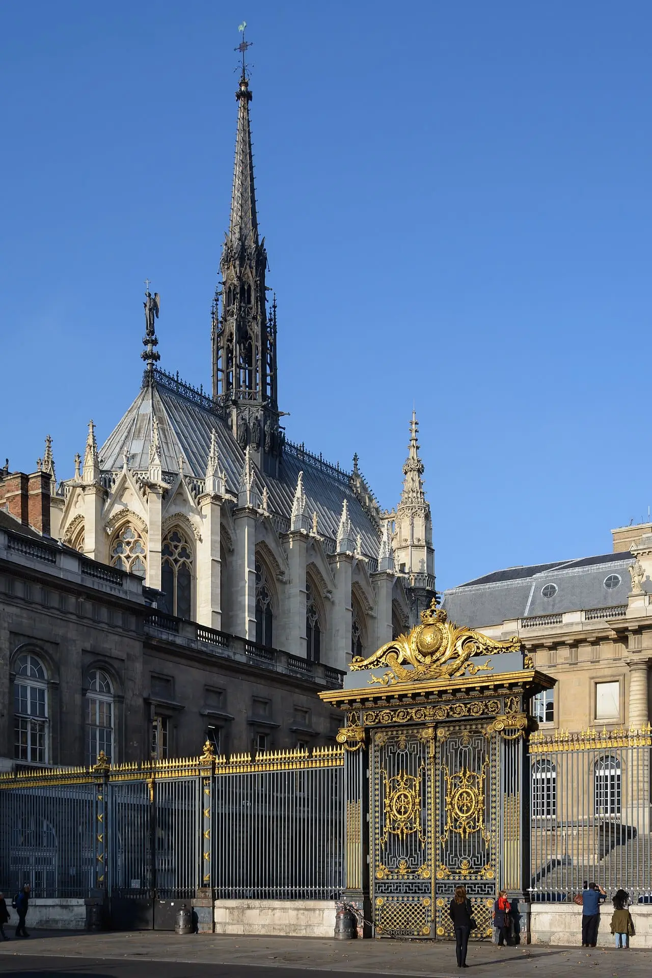 The spire of Sainte-Chapelle
