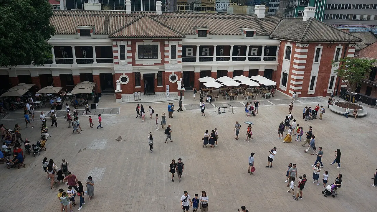 The parade ground at Tai Kwun, the former Central Police Station