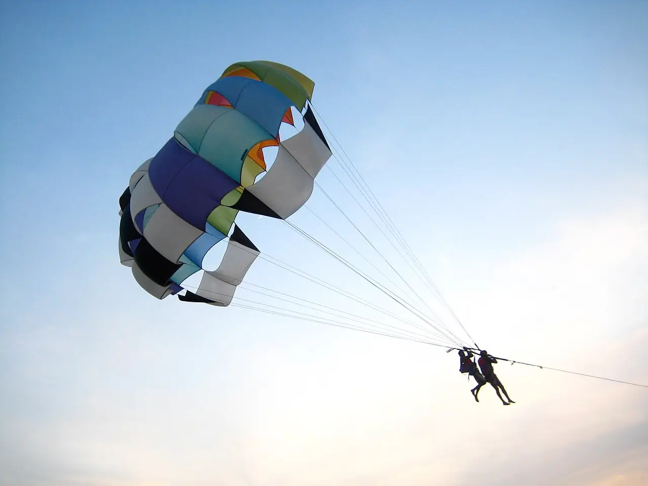 Parasailing over Calangute beach