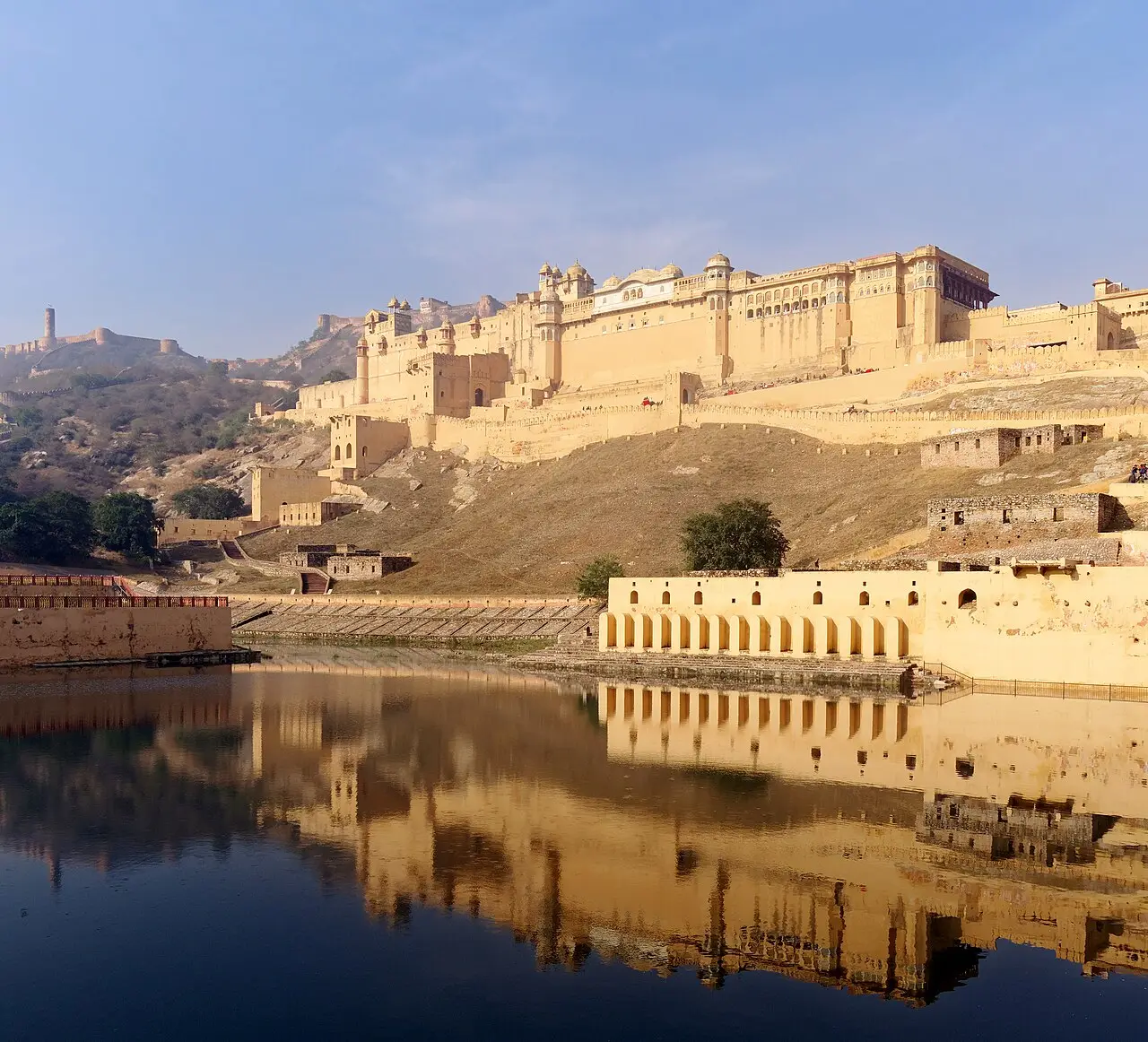 Amber Fort above Maota Lake