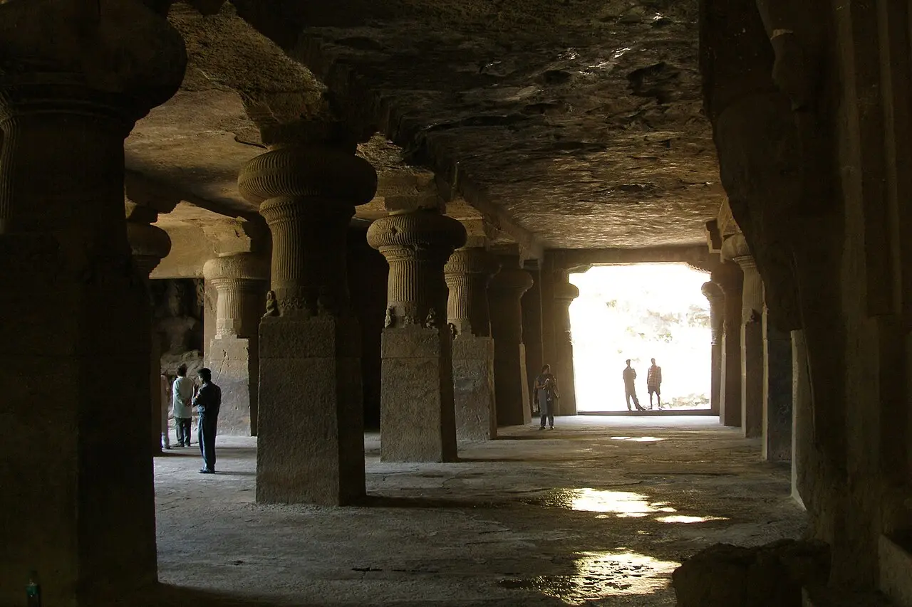 Inside the Elephanta cave temple