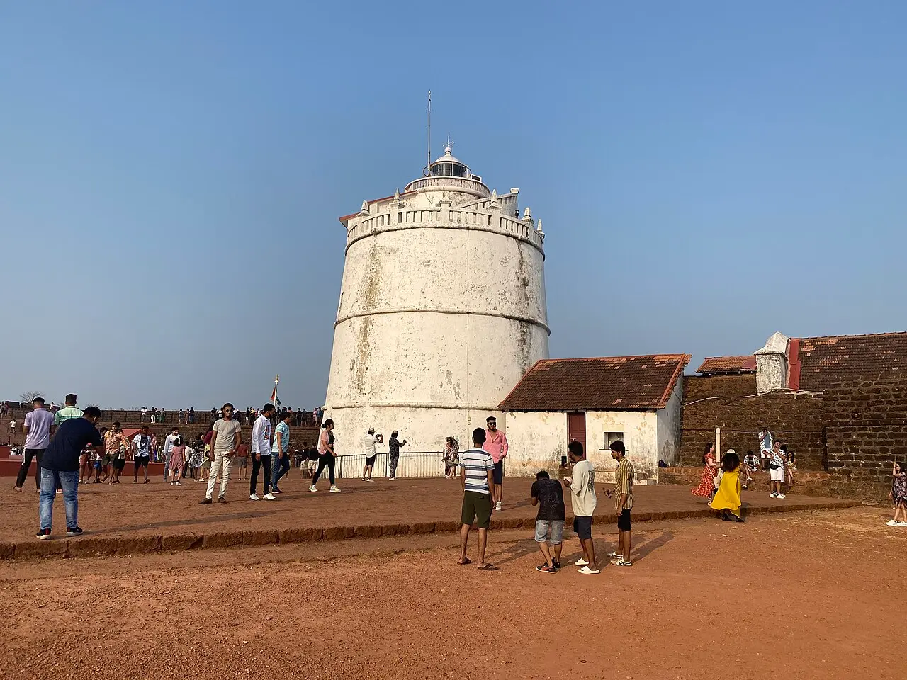 The old lighthouse at Fort Aguada