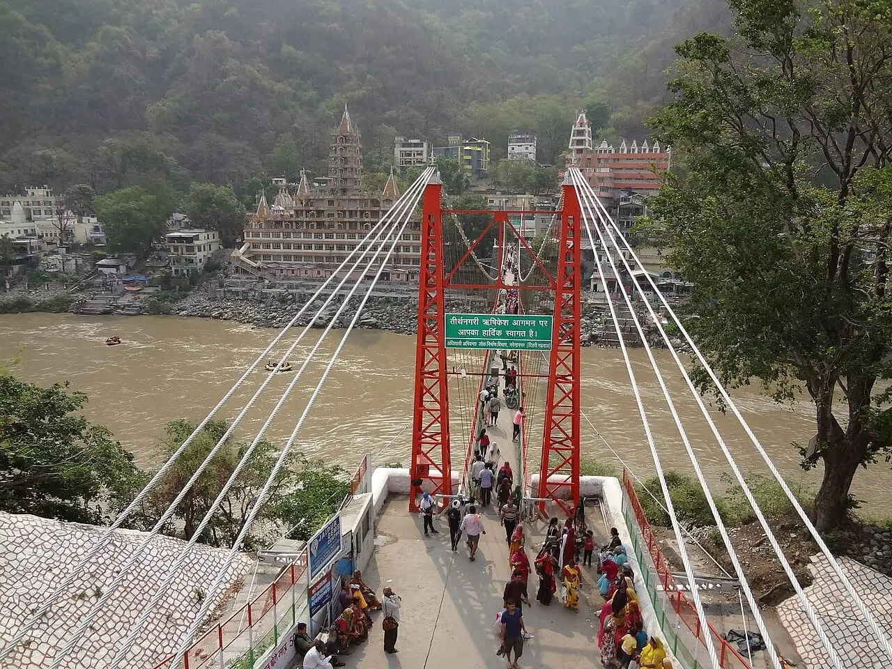 Laxman Jhula bridge over the Ganges