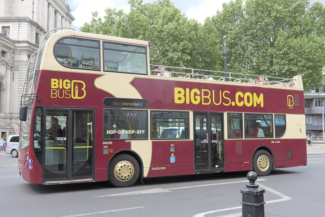 A Big Bus open-top sightseeing bus in London
