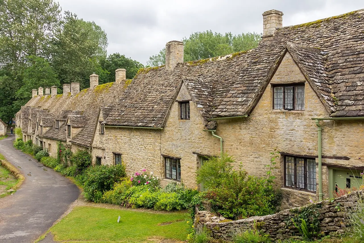 Arlington Row cottages in Bibury, the Cotswolds