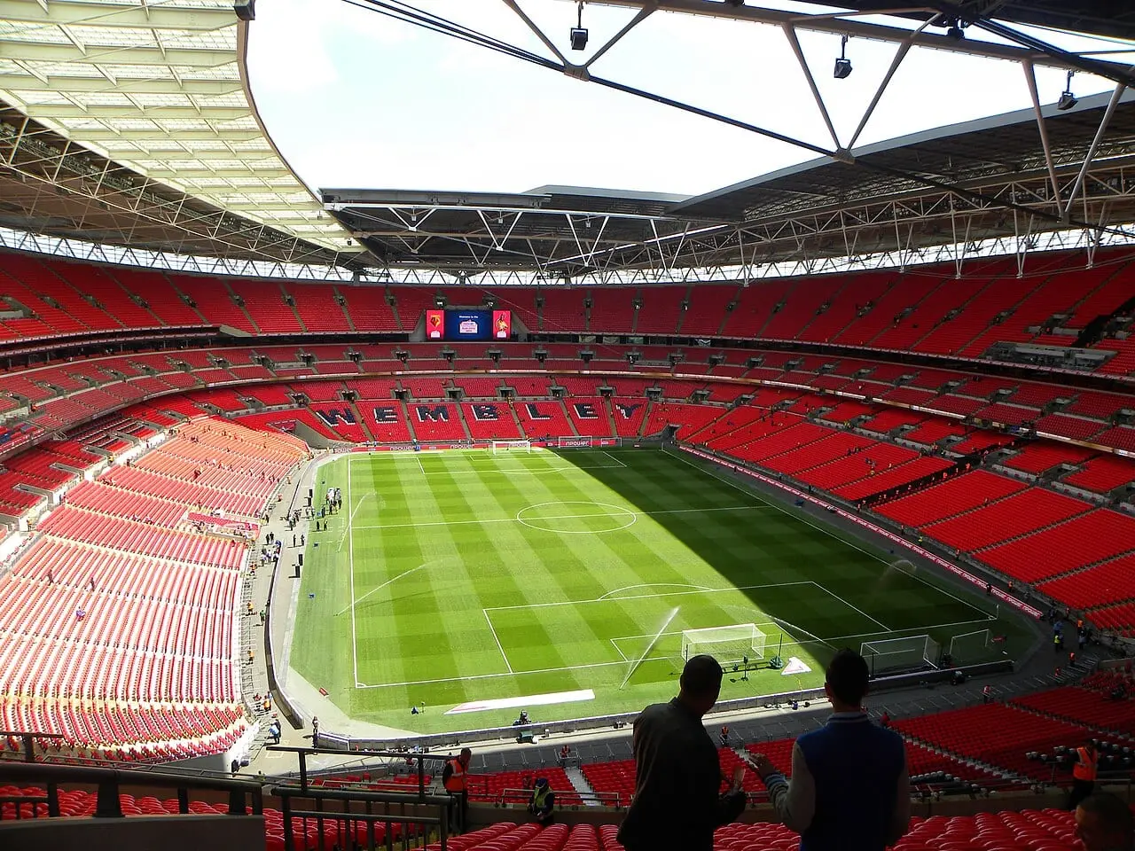 Inside the bowl of Wembley Stadium