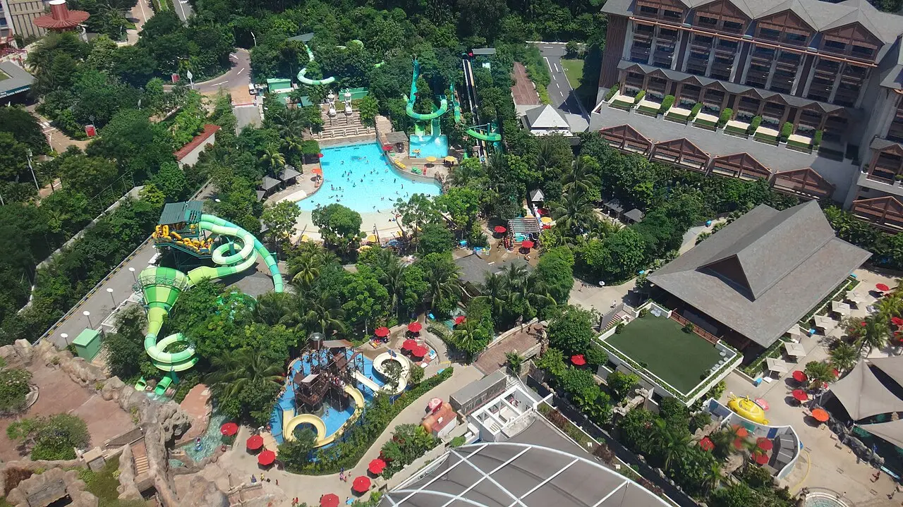 Adventure Cove Waterpark from above