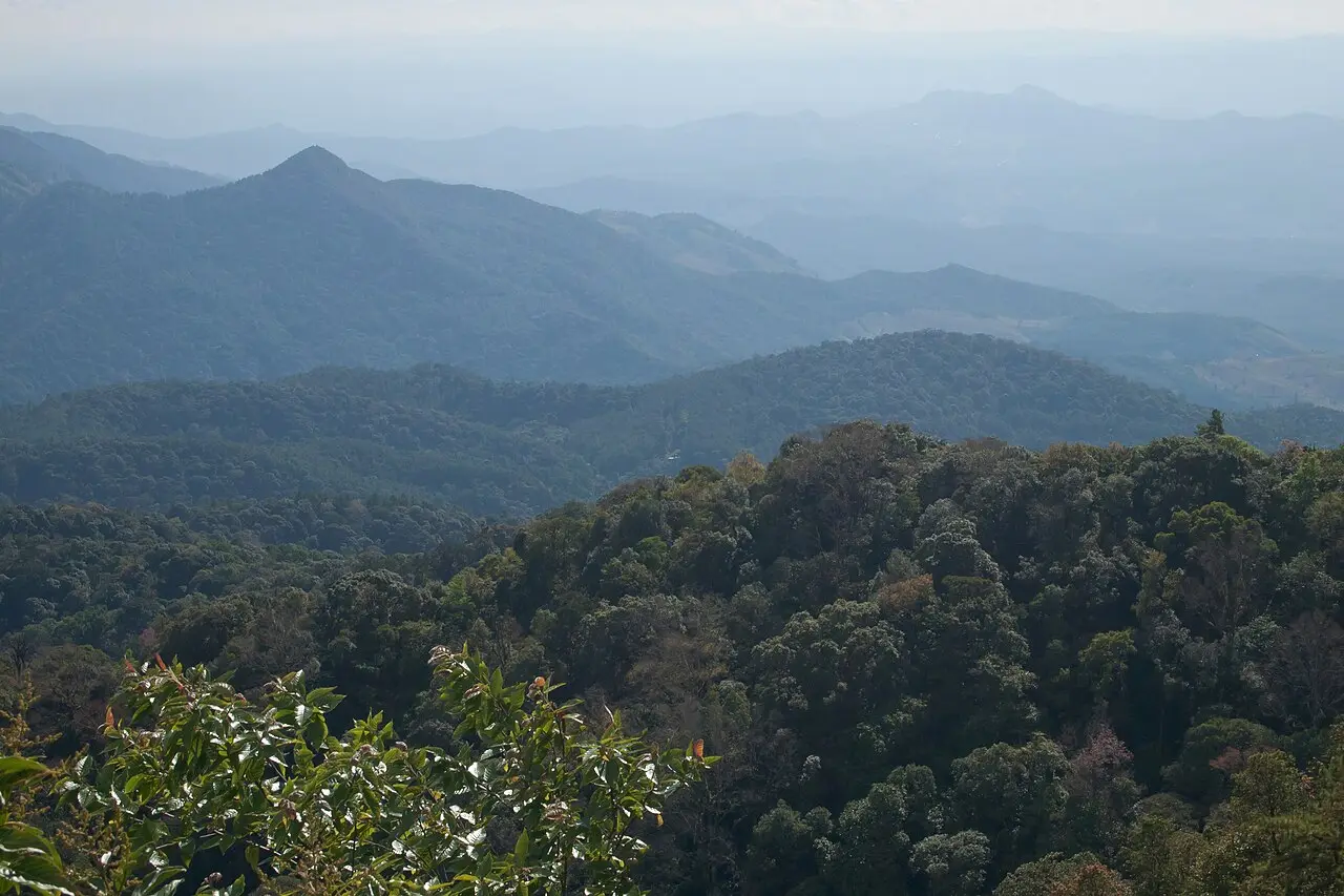 Mountain ridges in Doi Inthanon National Park