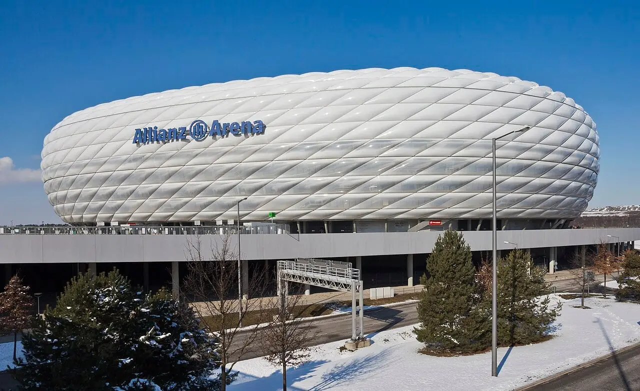 The Allianz Arena in Munich