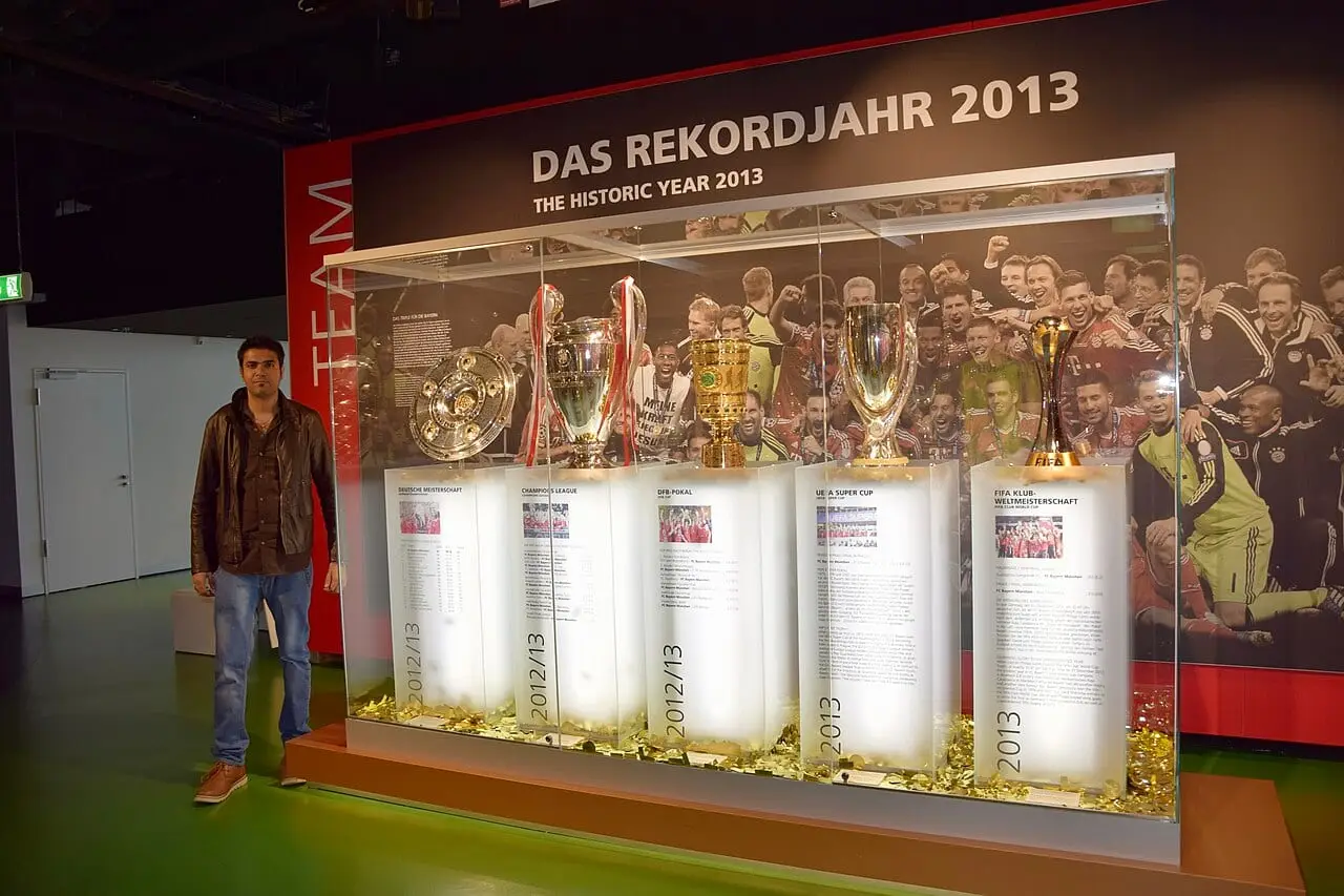 Trophies in the FC Bayern Museum