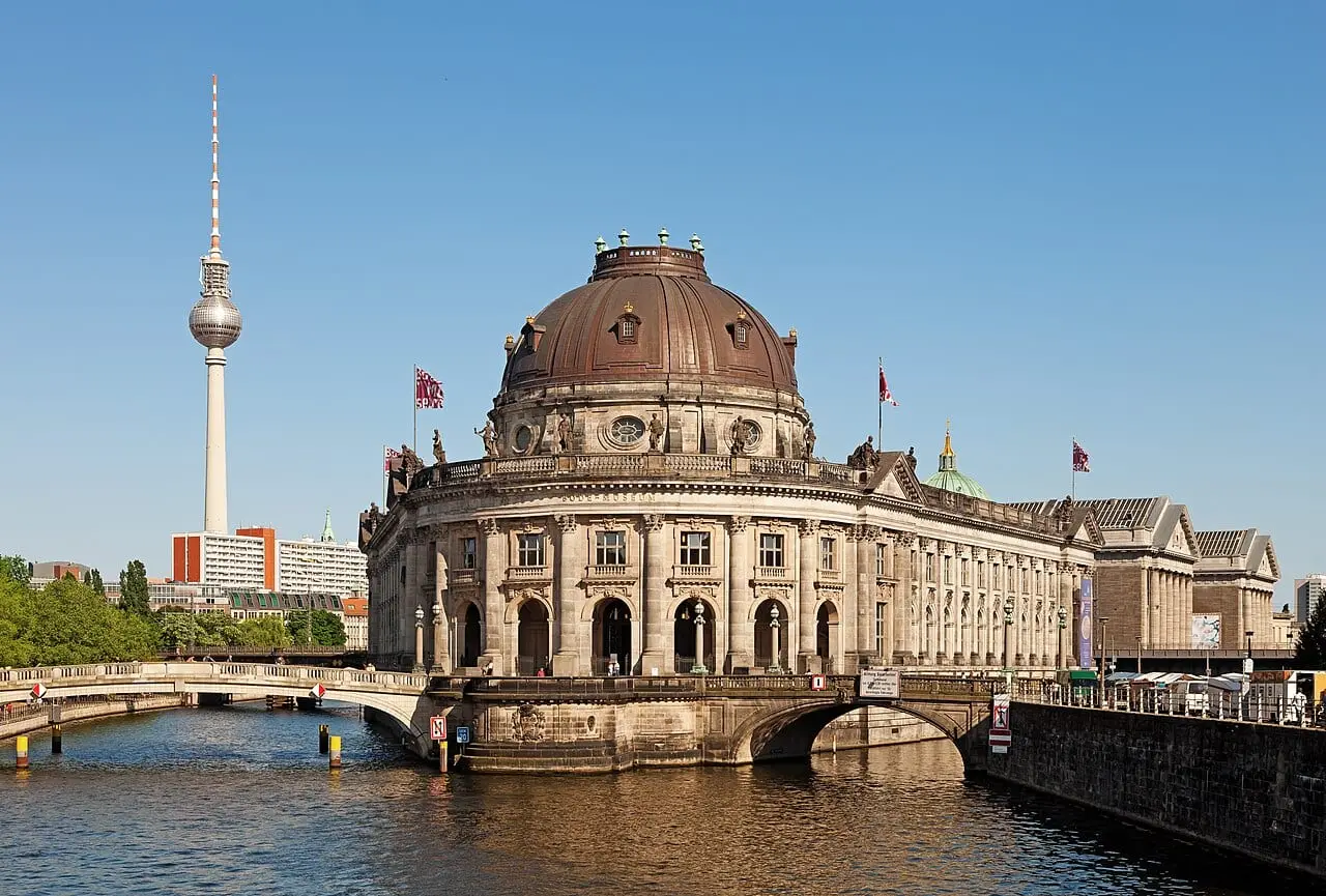 The Bode Museum and the TV tower from the Spree