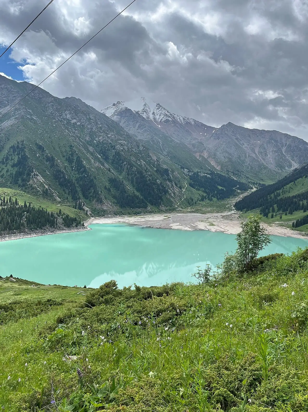 The turquoise Big Almaty Lake