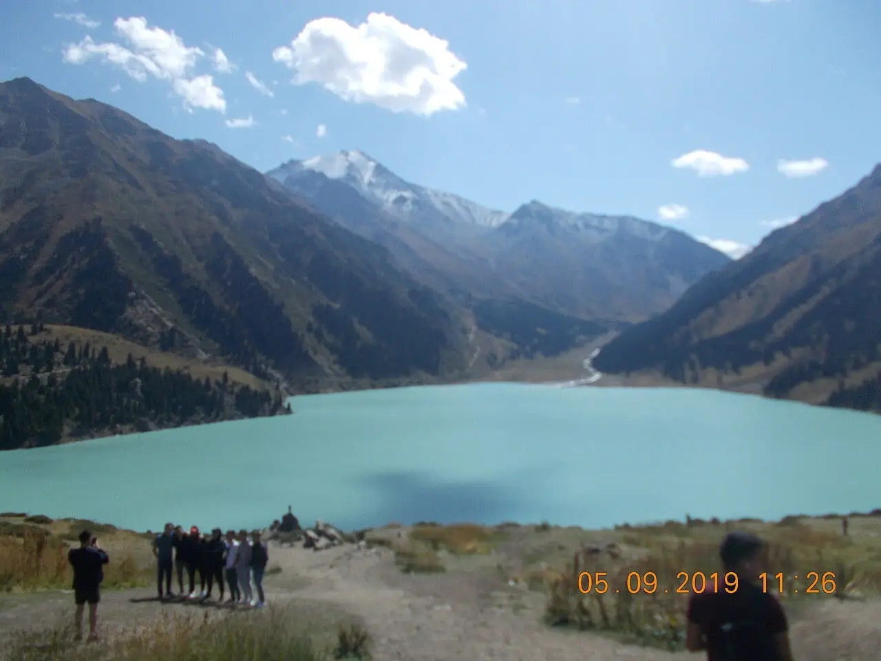 Big Almaty Lake beneath the Tian Shan peaks