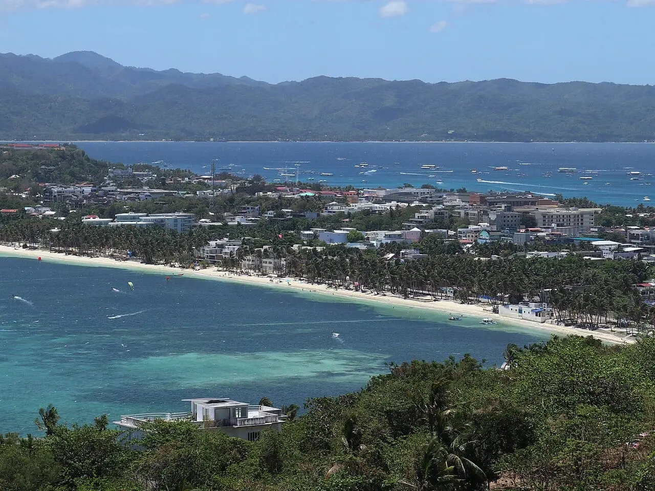 Bulabog Beach, Boracay, from above
