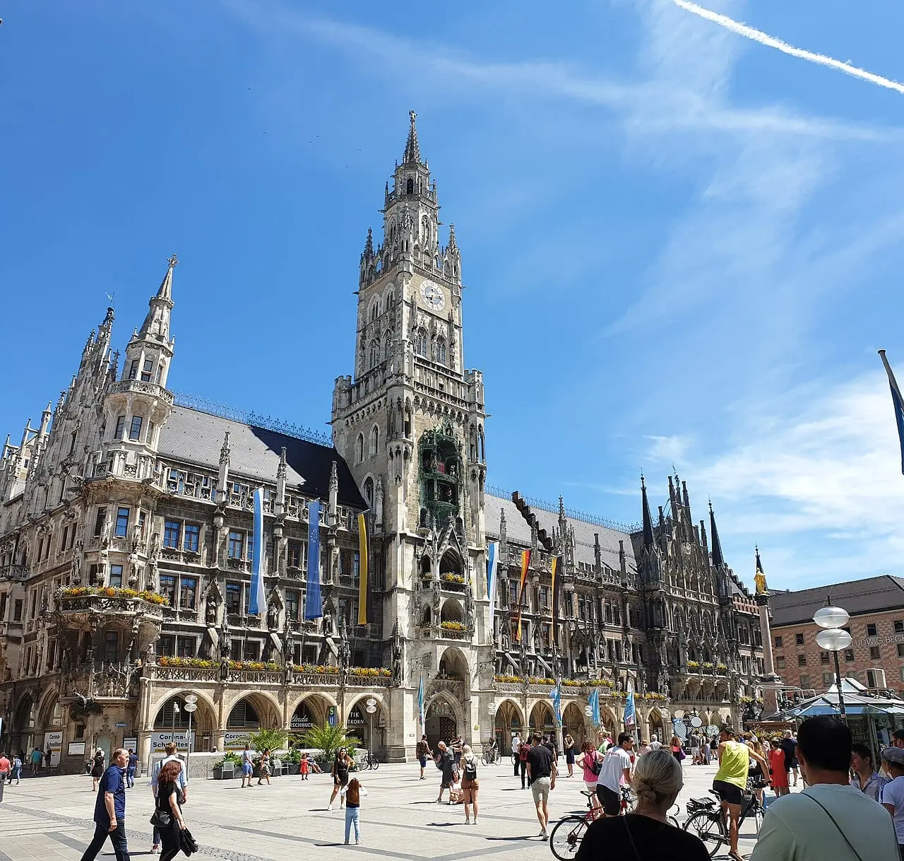 The New Town Hall on Marienplatz, Munich
