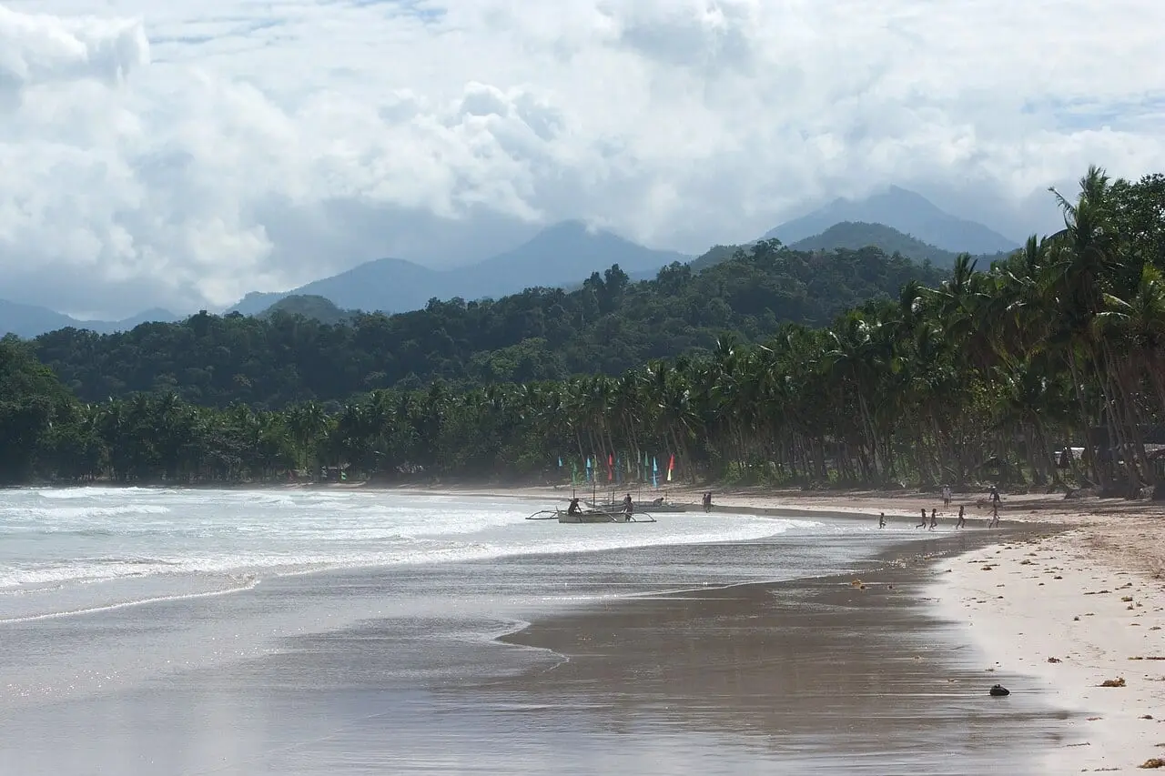 The beach at Sabang, Palawan