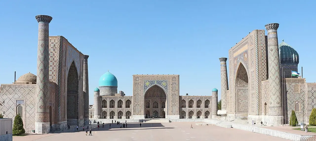 The three madrasas of the Registan, Samarkand