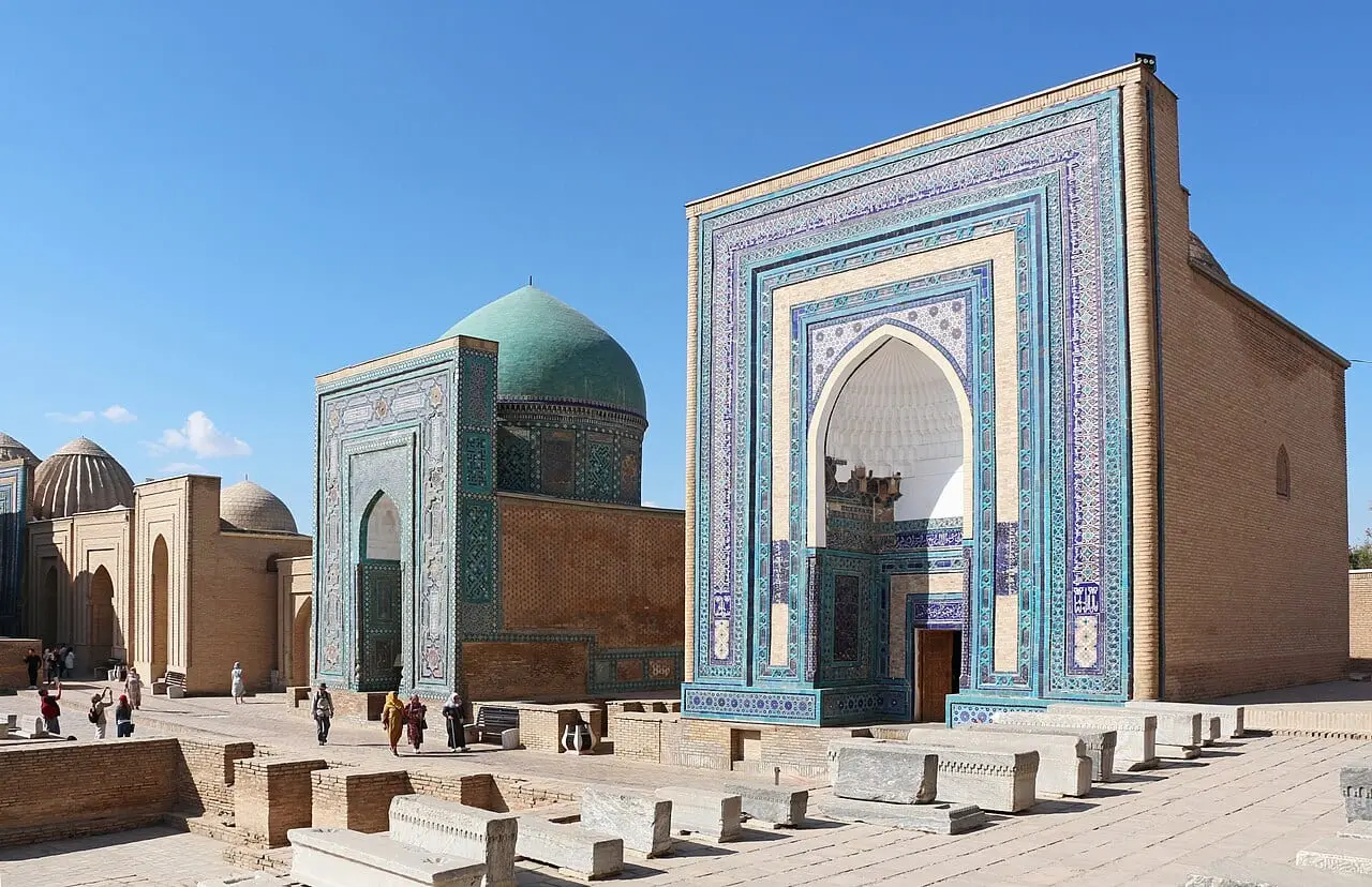 Blue-tiled tombs of Shah-i-Zinda