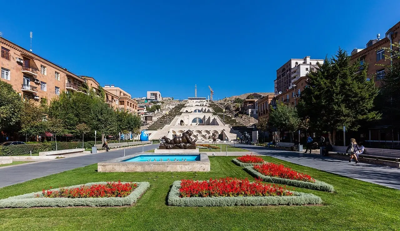 The Cascade and its gardens in Yerevan