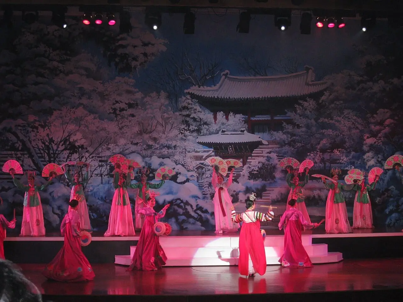 A cabaret show on stage in Pattaya