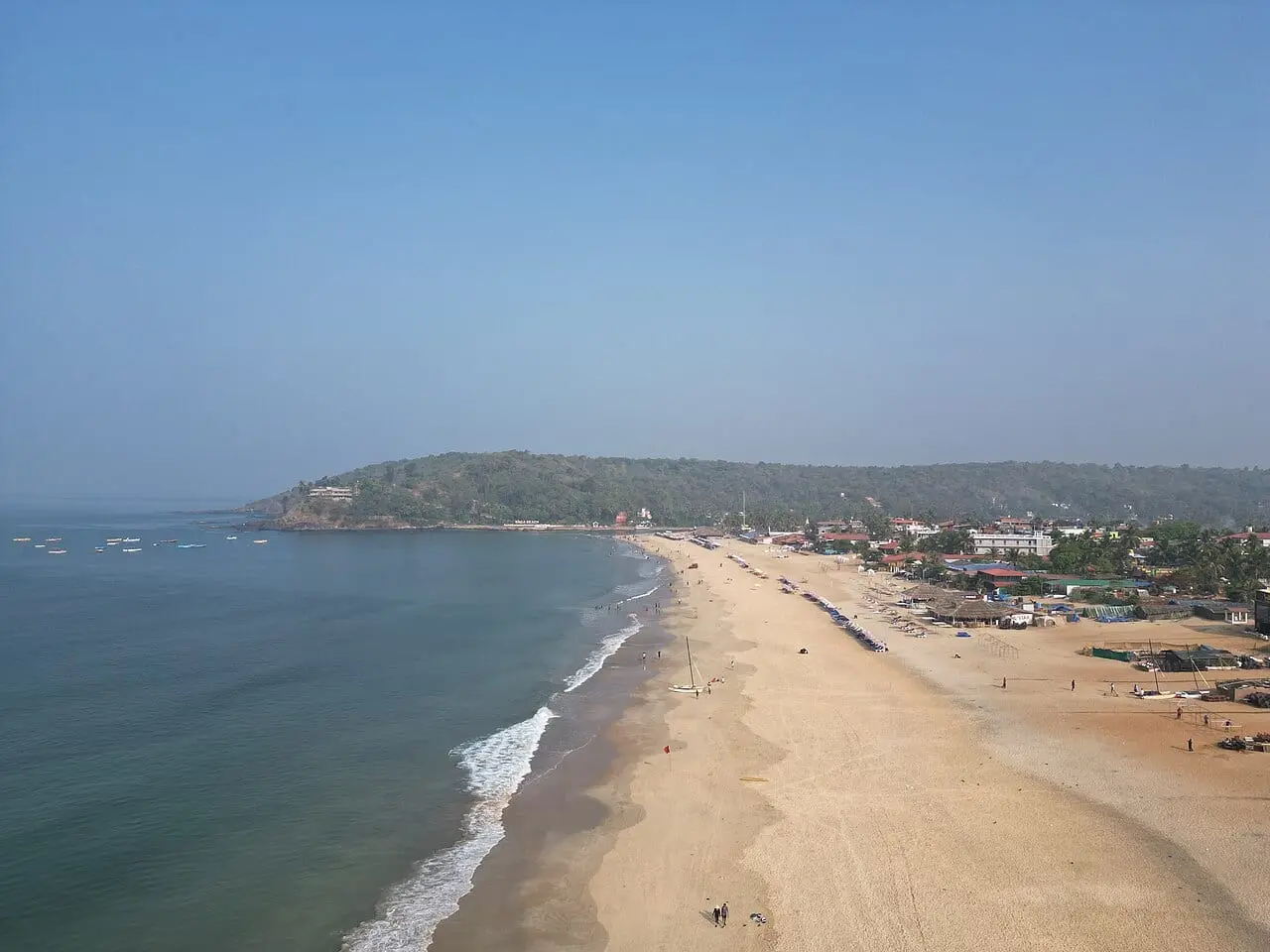 Baga Beach, North Goa, from above