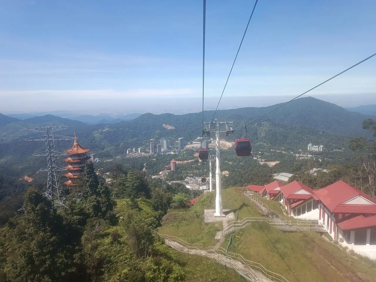 The Chin Swee Caves Temple seen from the Awana SkyWay