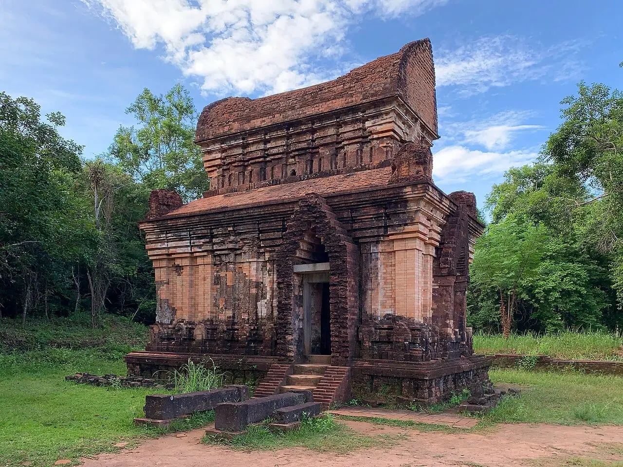 A Cham temple tower at My Son Sanctuary