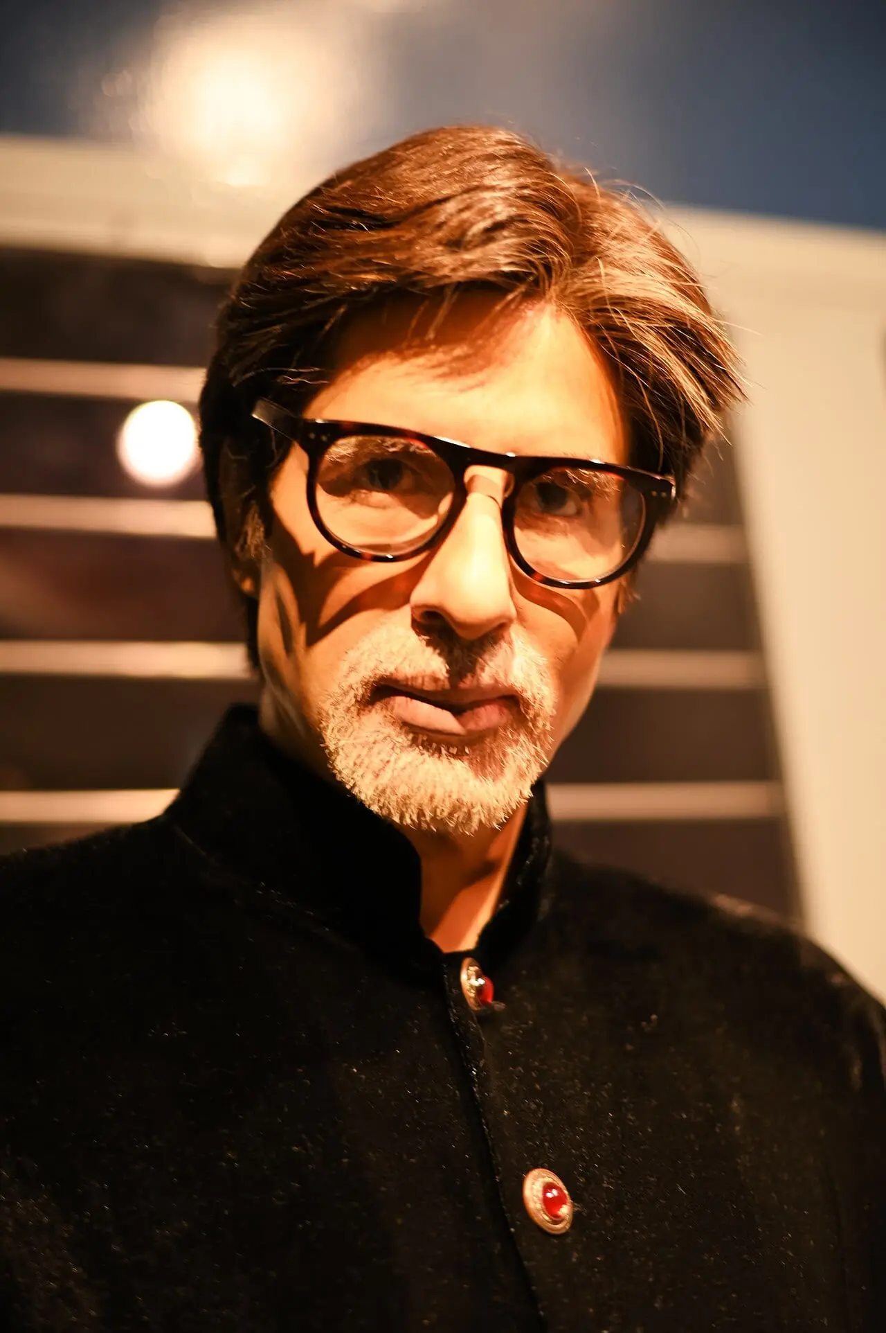 The wax figure of Amitabh Bachchan at Madame Tussauds Singapore
