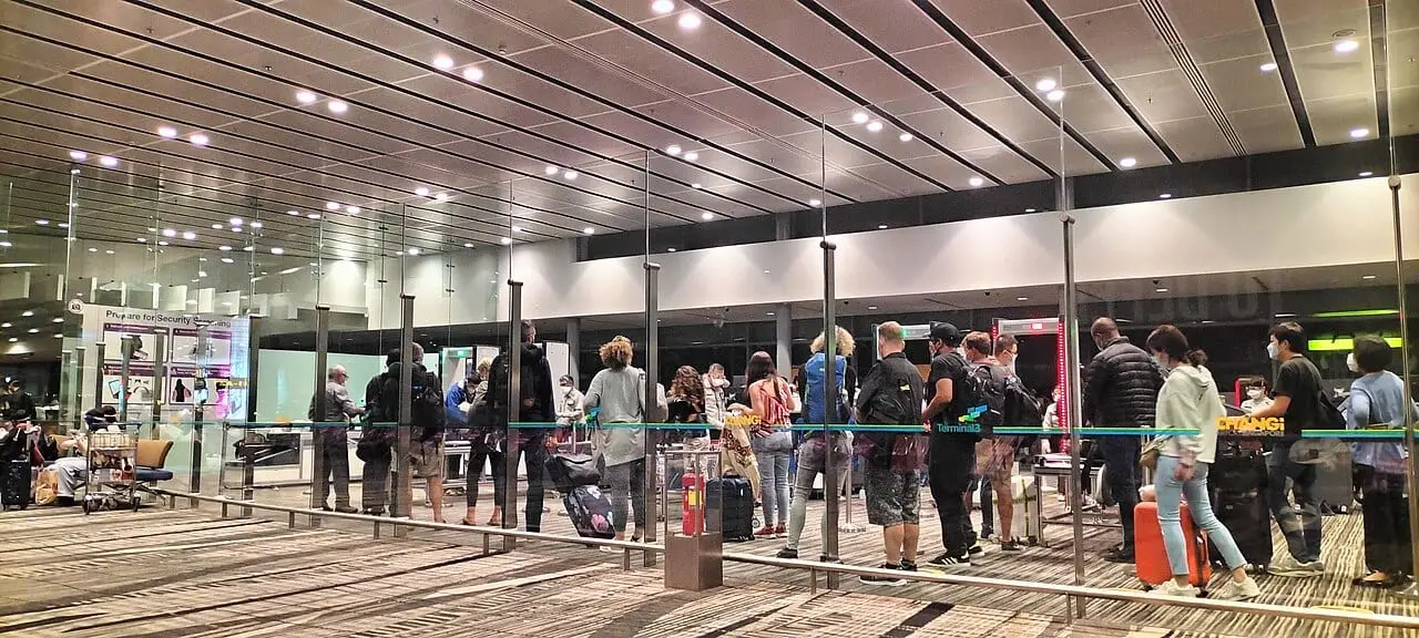 The arrivals hall at Changi Airport Terminal 3