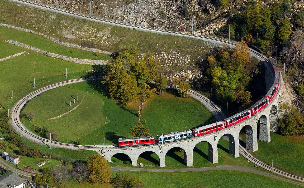 The Brusio spiral viaduct