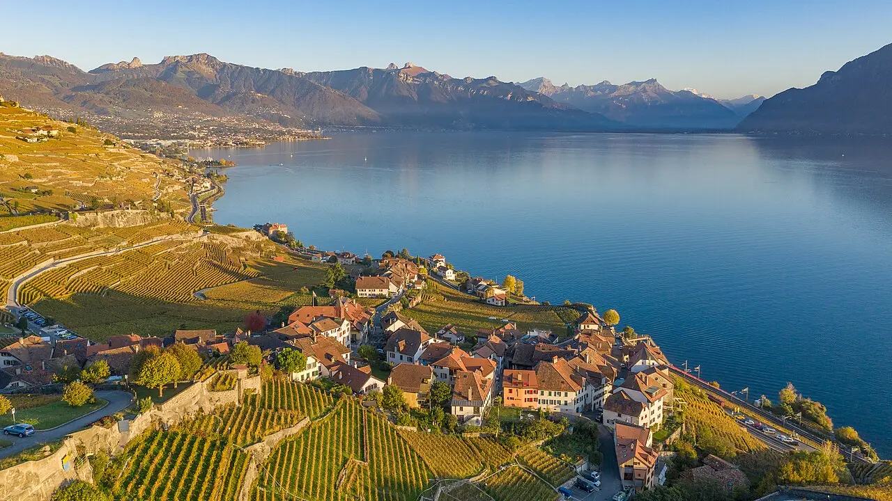 Lavaux vineyards above Lake Geneva