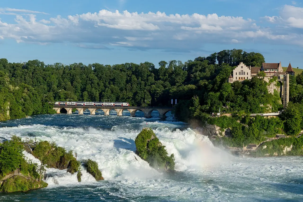 The Rhine Falls in full flow