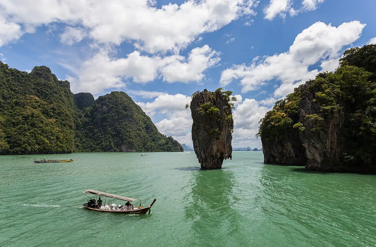 Ko Tapu, the rock pinnacle at James Bond Island, Phang Nga Bay