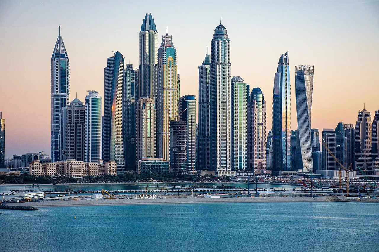 The Dubai Marina skyline