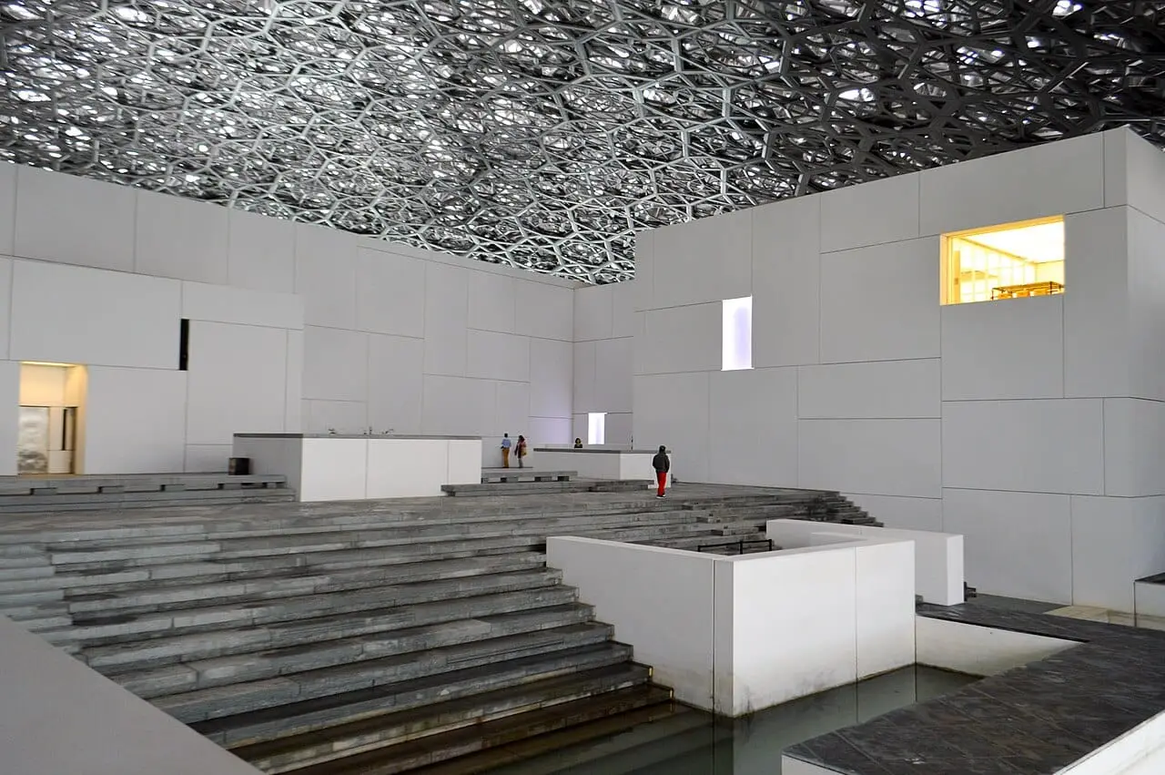 White galleries under the dome