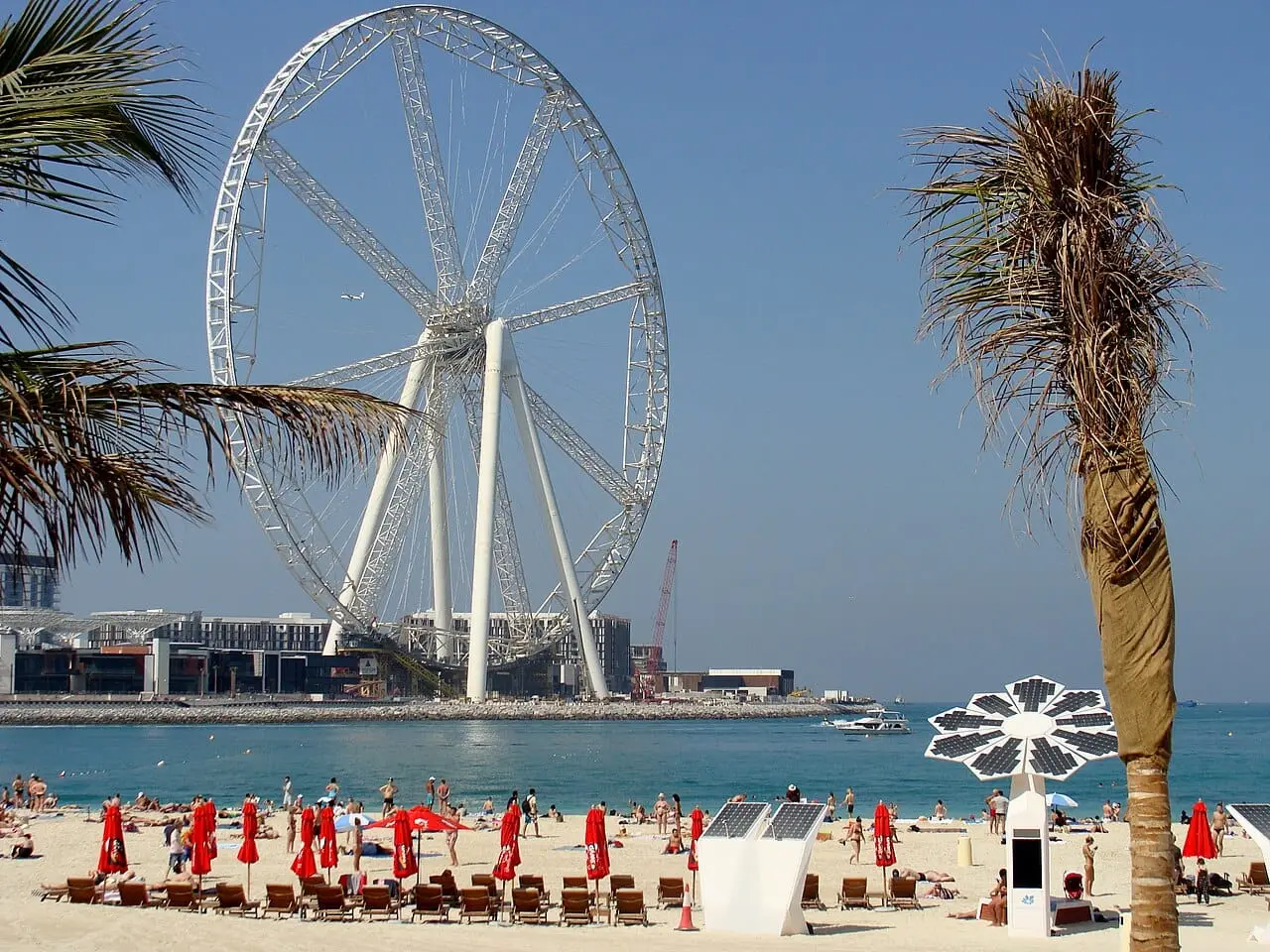 Bluewaters Island seen from JBR beach