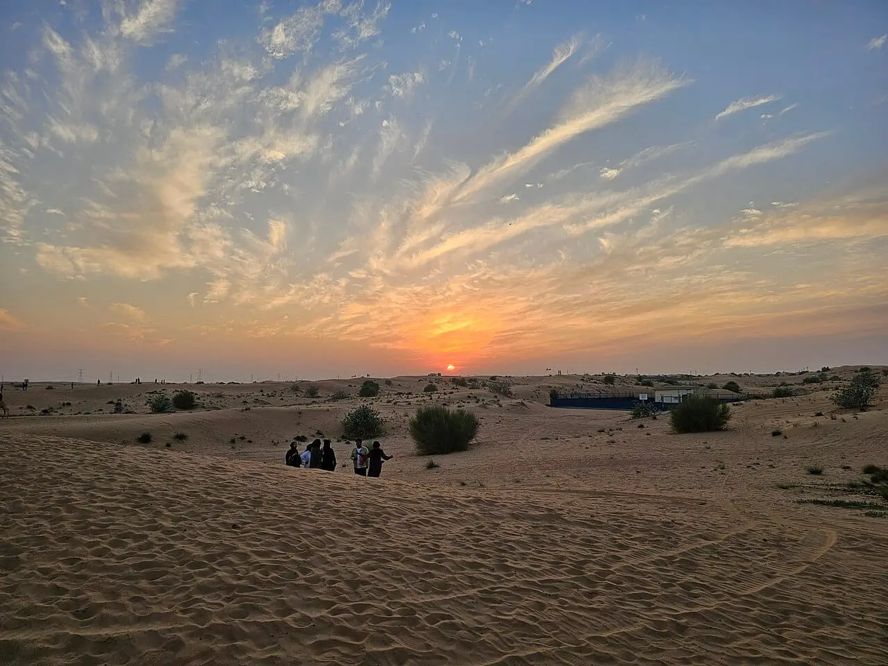 Evening sky over the Dubai desert