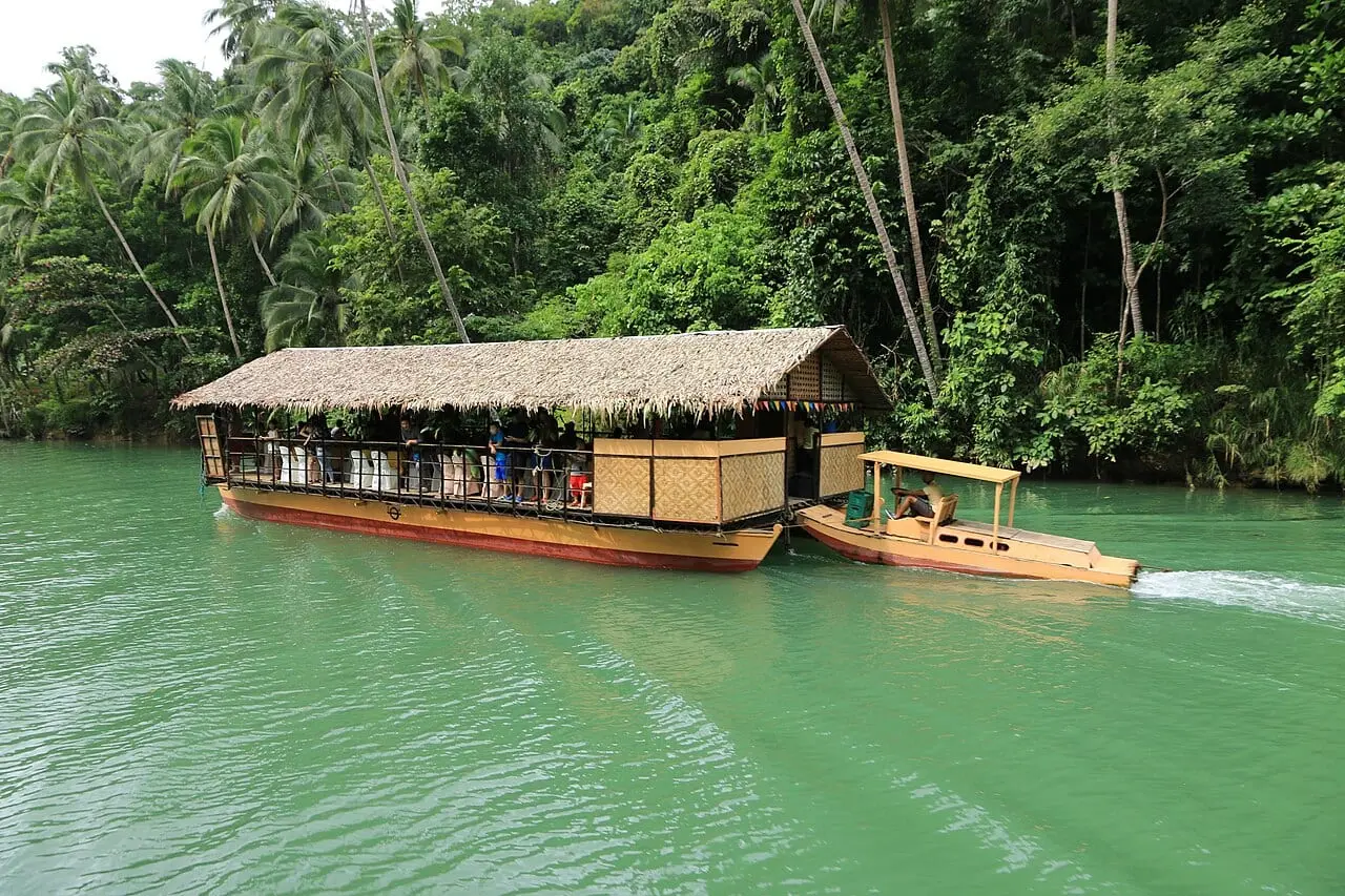 A floating restaurant on the Loboc River, Bohol